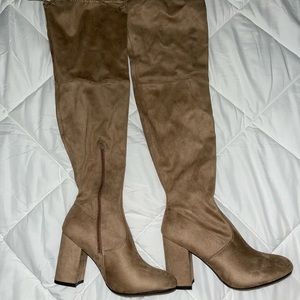 never worn!! Boutique thigh high boots